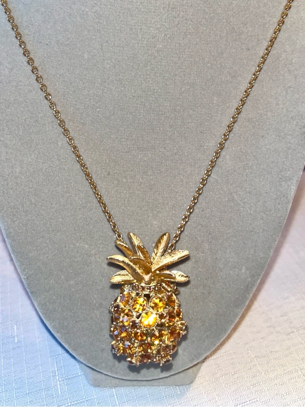 kate spade RARE! Pineapple Grove Locket Necklace - Picture 3 of 13